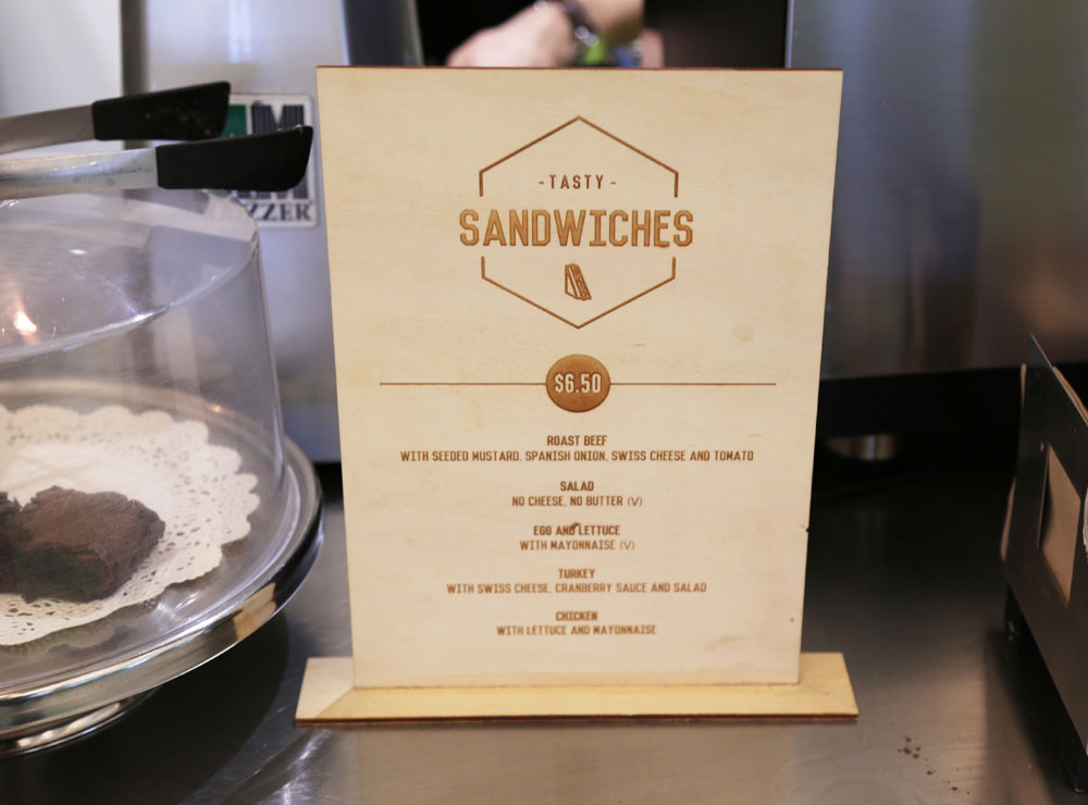 Coffee Stop Sandwich Sign