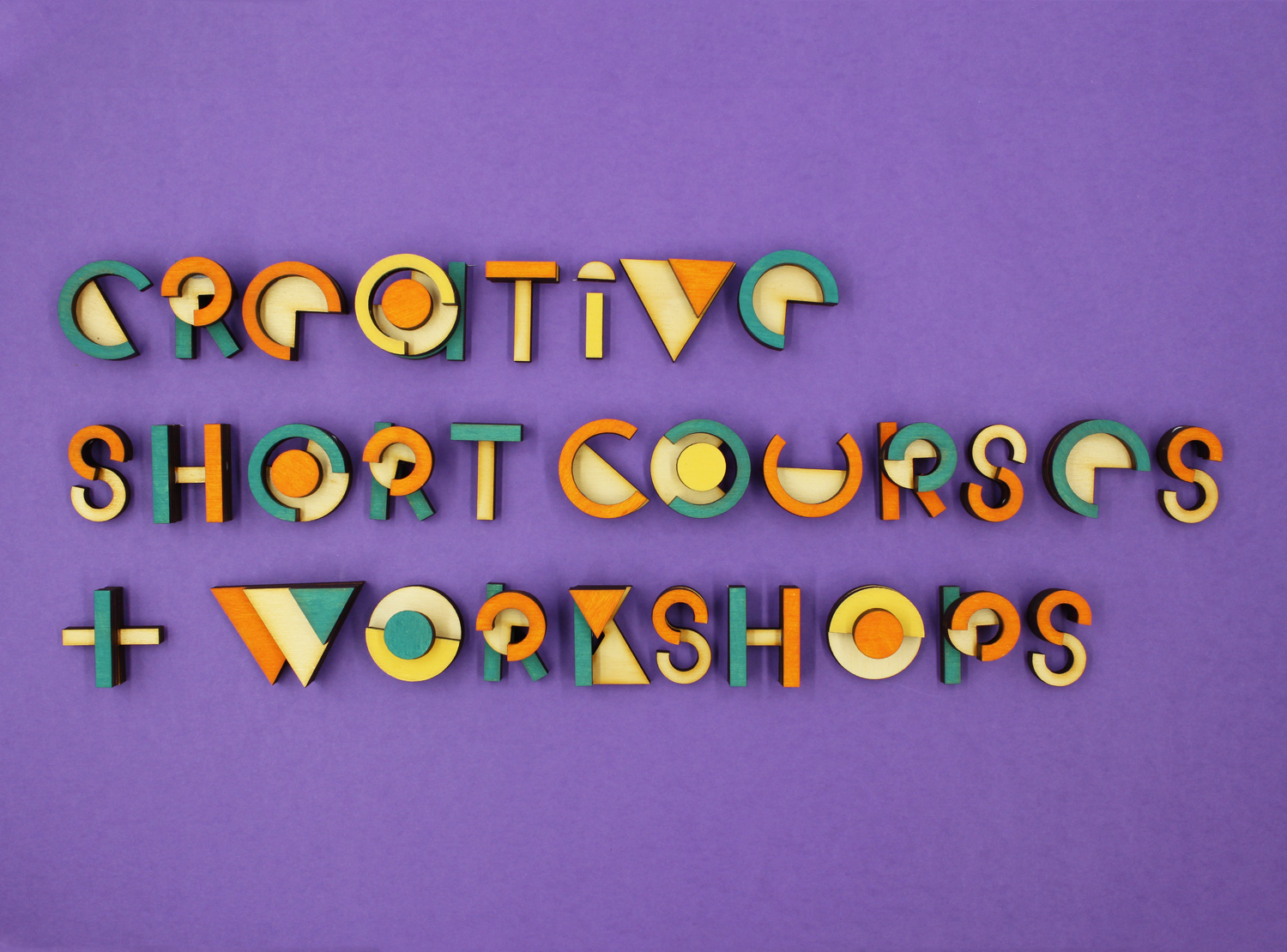 Creative Short Courses & Workshops Typography