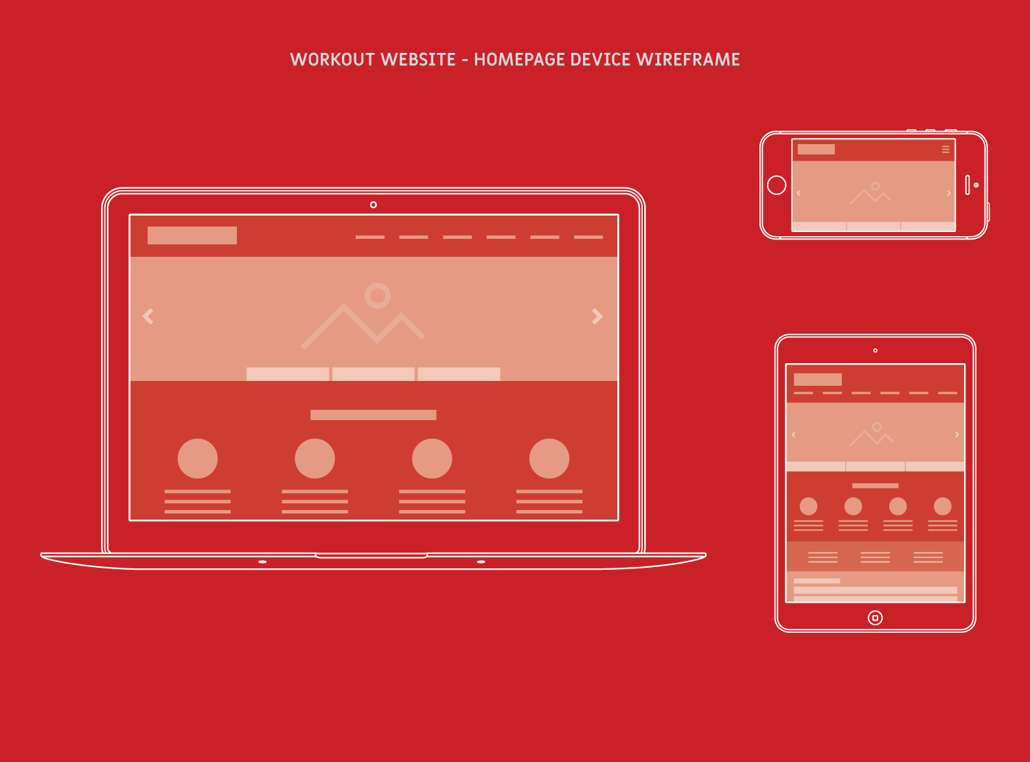 Workout Device Wireframe