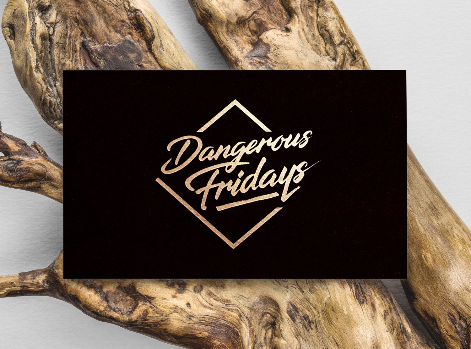 Dangerous Fridays Hand Lettered Branding